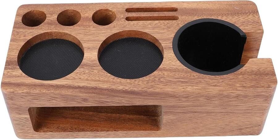 Koffie Station Barista Organizer Espresso Bereiding Multifunctionele Opslag 51-58mm Portafilter Okkernoot