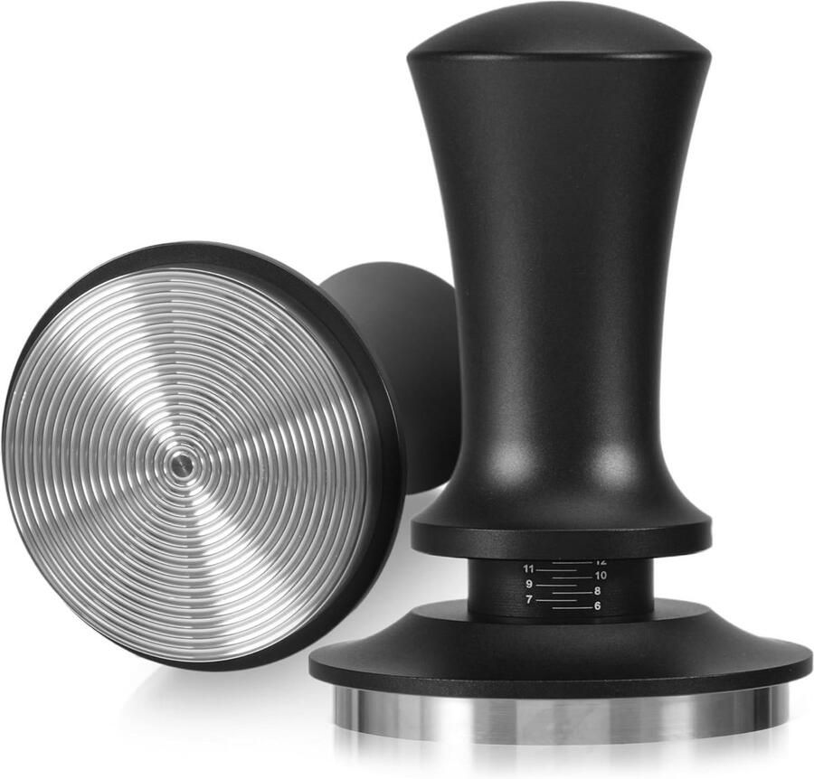 Koffie Tamper 58mm met Automatische Terugslag Perfect Vlak Persen voor Espresso