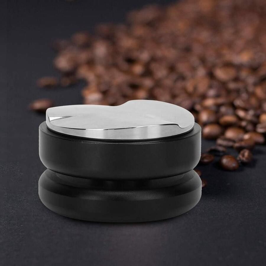 Koffie Tamper Barista Gereedschap Espresso Bereiding Roestvrij Staal 58mm Diameter Zilver
