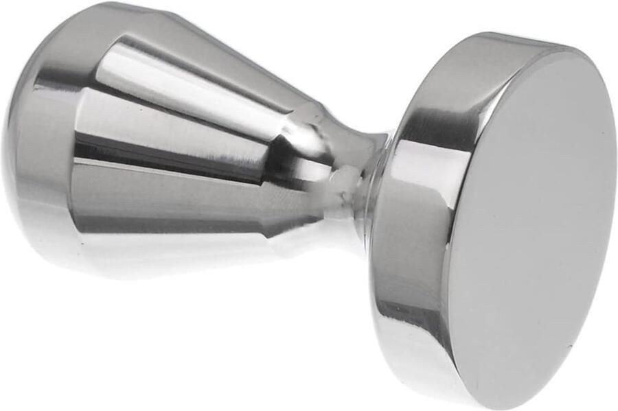 Koffie Tamper Espresso Aanstamper Perfect Espresso Platte Basis 5.1x5.1CM Zilver
