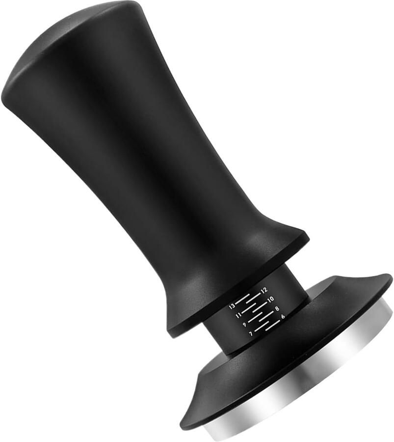 Koffie Tamper Espresso Hand Tamper Koffie Bereiden Instelbare Diepte 39 Inch Zilver
