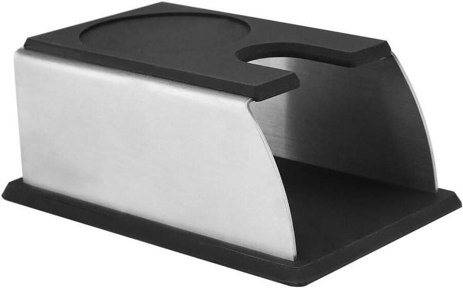 Koffie Tamper Espresso Maker Koffie Bereiden Roestvrij Staal 9.2 x 6.3 x 14.2 cm Zwart