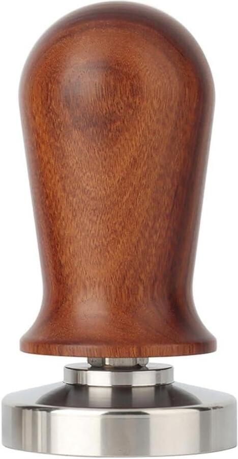 Koffie Tamper Espresso Pers Consistente Extractie Houten Handvat 51MM Bruin