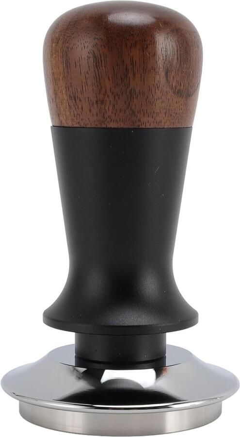 Koffie Tamper Espresso Pers Espresso Bereiden Verstelbare Druk 51 mm Walnoot