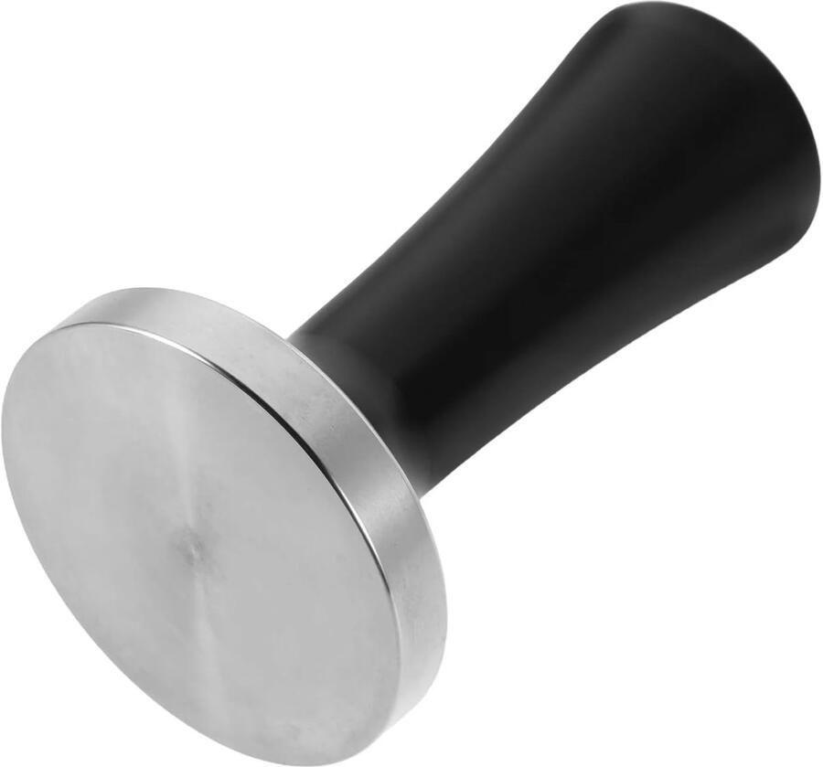 Koffie Tamper Espresso Pers Koffie Bereiden Roestvrij Staal 58 mm Zwart