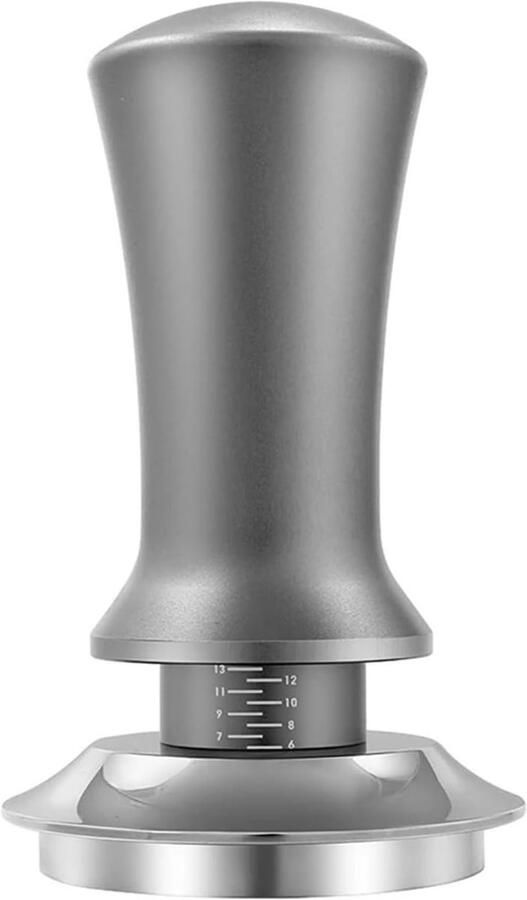 Koffie Tamper Espresso Pers Koffie Bereiden Verlengde Persslag 51mm Basis Zilver