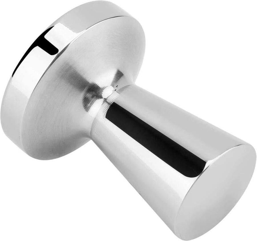 Koffie Tamper Espresso Pers Perfect Koffie Roestvrij Staal 50mm Hoogte 40mm Zilver