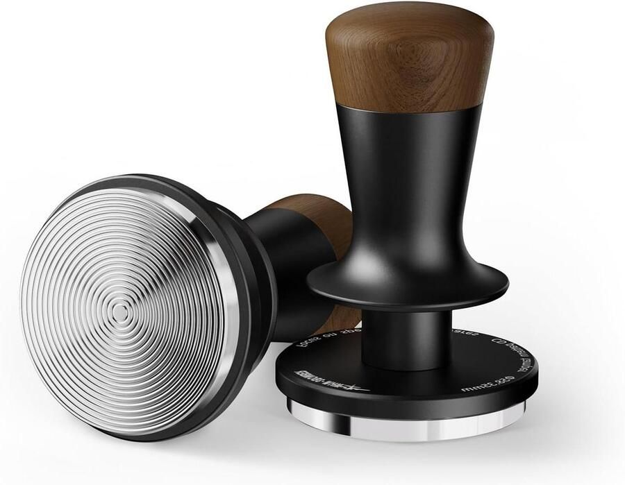 Koffie Tamper Espresso Pestle Perfect Koffie Maken Automatische Reset 58.4 mm Zwart