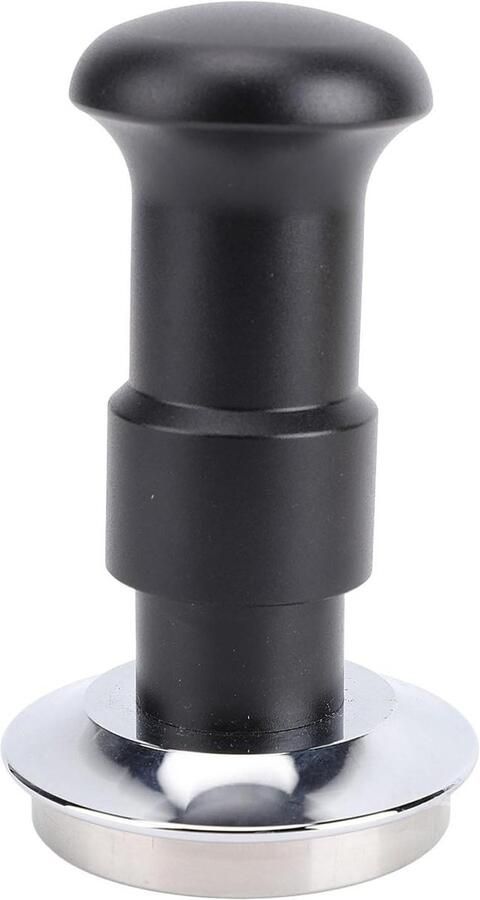 Koffie Tamper Espresso Sabotage Barista Koffie Maken Veerbelast Ontwerp 58MM Zilver