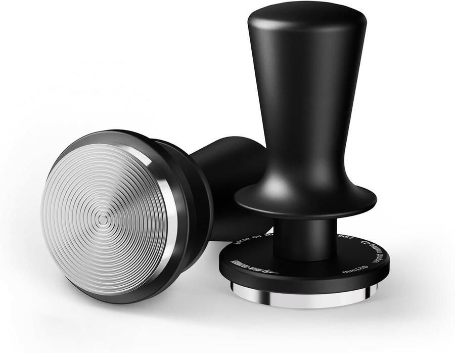 Koffie Tamper Espresso Stamp Perfect Koffie Maken Automatische Reset 51mm Zilver