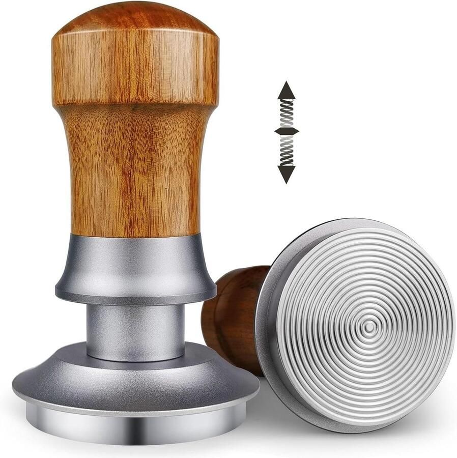 Koffie Tamper Espresso Stamper Espresso Maken 30lbs Constante Druk 58mm Zilver