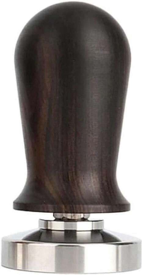 Koffie Tamper Espresso Stamper Gelijkmatige Extractie Veergewicht 10 kg 58 mm Zwart