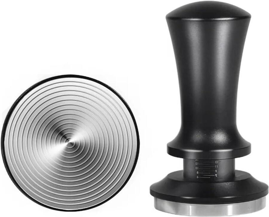 Koffie Tamper Espresso Stamper Koffie Bereiden Geveerde Stamper 51 mm Roestvrij Staal