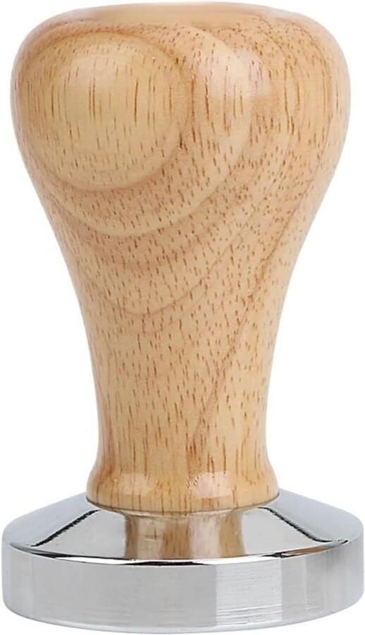 Koffie Tamper Espresso Stamper Koffie Bereiden Platte Basis 53mm Hout