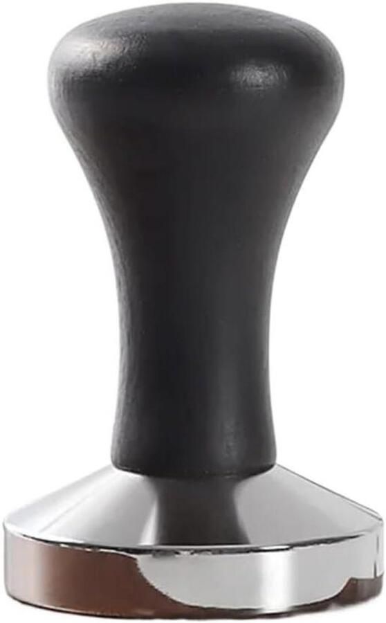 Koffie Tamper Espresso Stamper Koffie Bereiden Roestvrijstalen Basis 51-58 mm Zwart