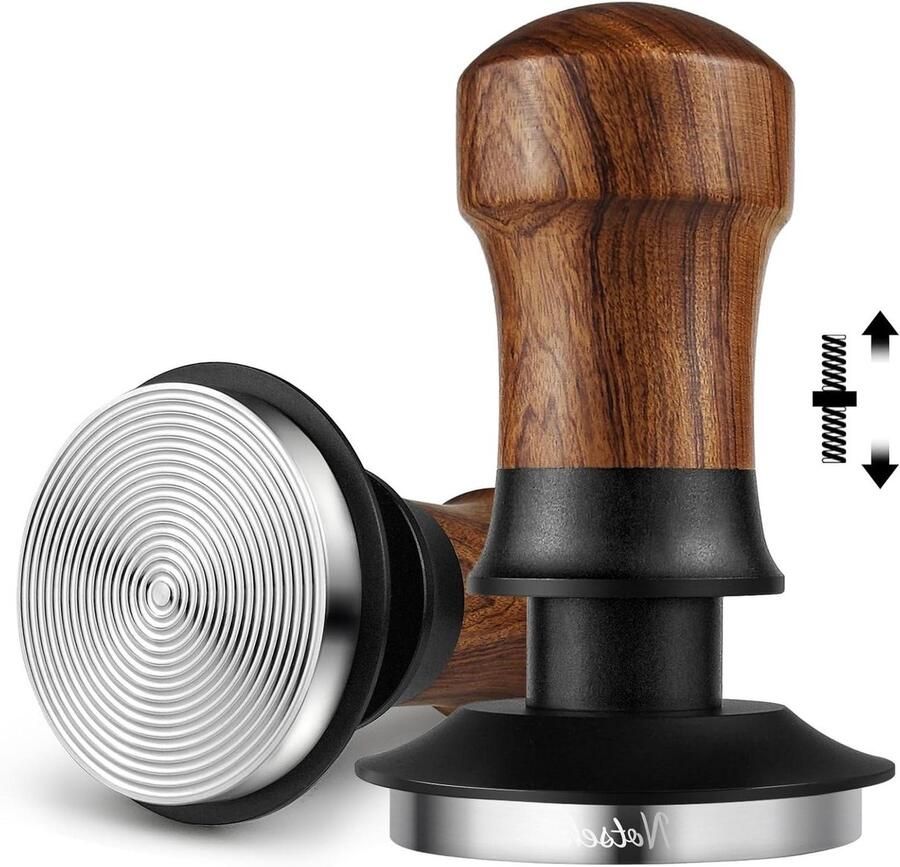 Koffie Tamper Espresso Tamper Espresso Bereiden Constante Druk 58mm Zilver
