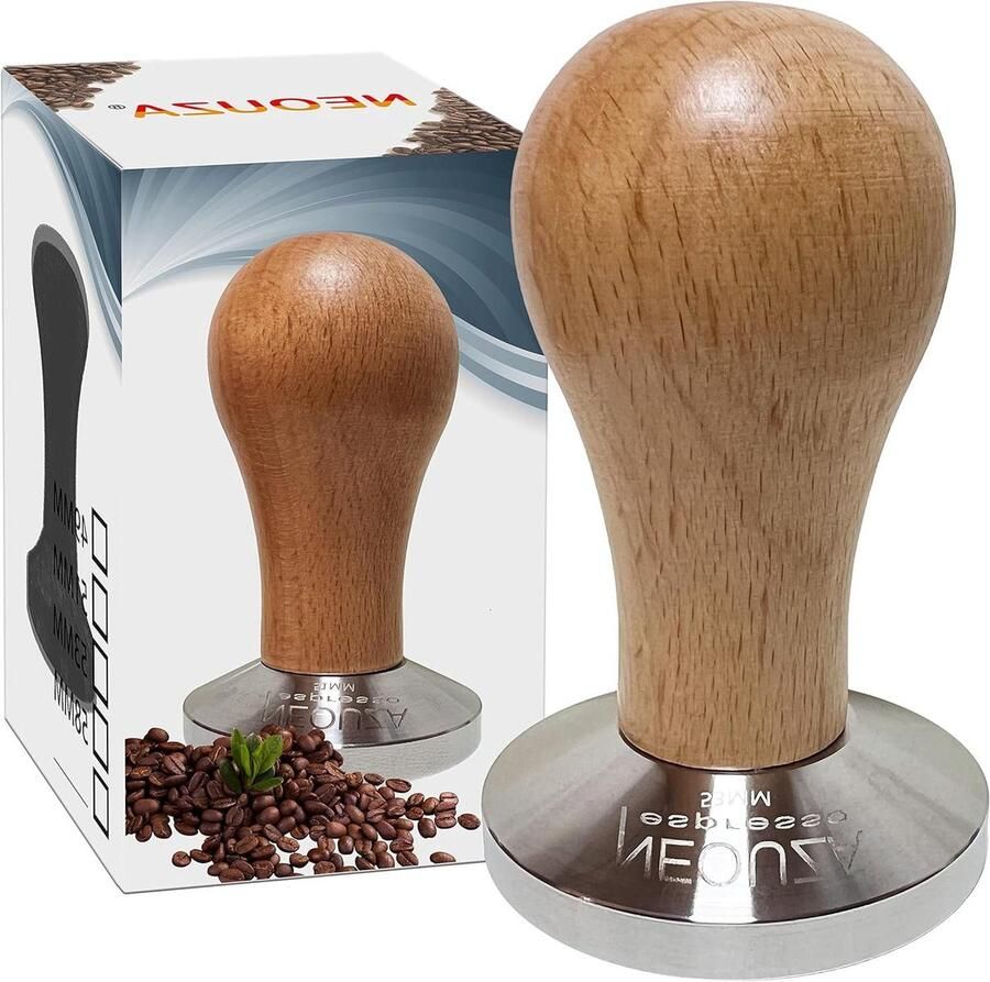 Koffie Tamper Espresso Tamper Espresso Zetten Platte Basis 53mm Hout