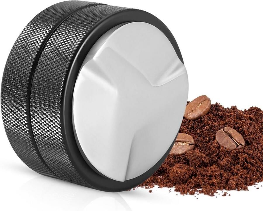 Koffie Tamper Espresso Tool Barista Thuis Drie Hoekhellingen 51mm Diameter Zwart