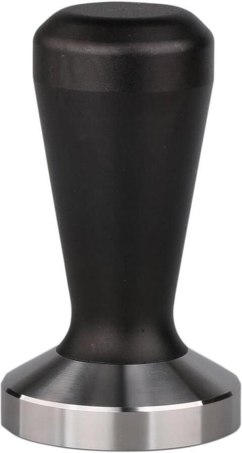 Koffie Tamper Espresso Tool Espresso Bereiden Ergonomisch Handvat 53 mm Zwart