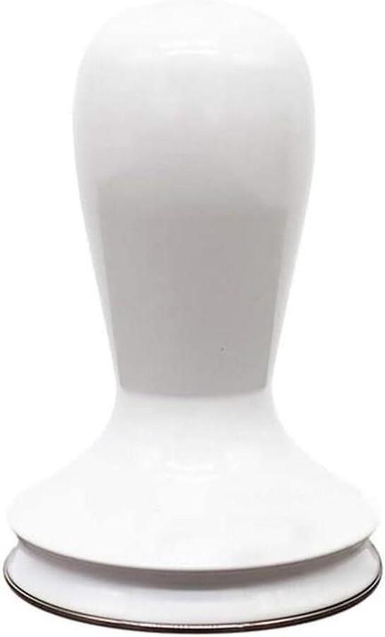 Koffie Tamper Espresso Tool Koffie Bereiden Platte Roestvrij Staal Basis 58 mm Zilver