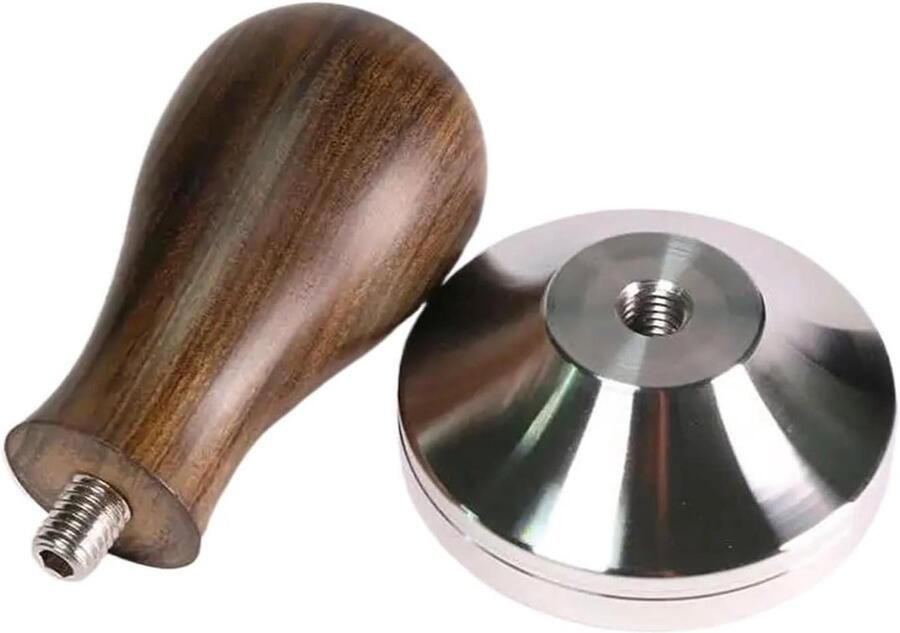 Koffie Tamper Espresso Tool Perfect Tamping Ergonomisch Houten Handvat 58.35mm Niet gespecificeerd