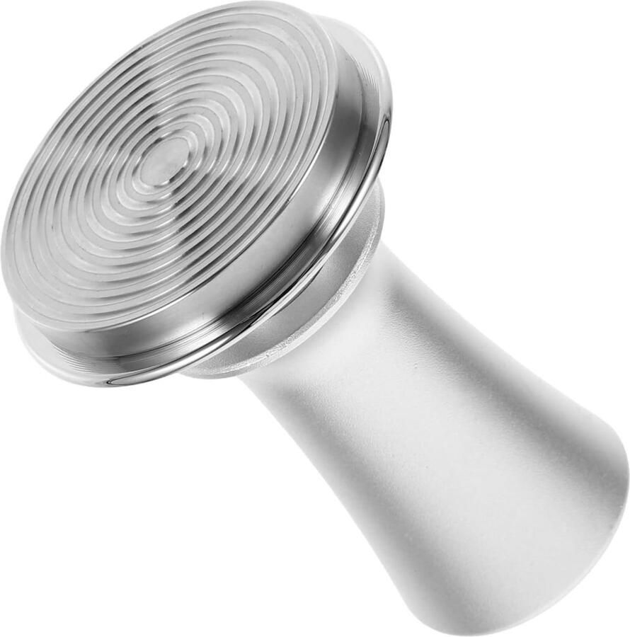 Koffie Tamper Espresso Verdeler Consistente Espresso Verstelbare Intensiteit 53mm Basis Zilver