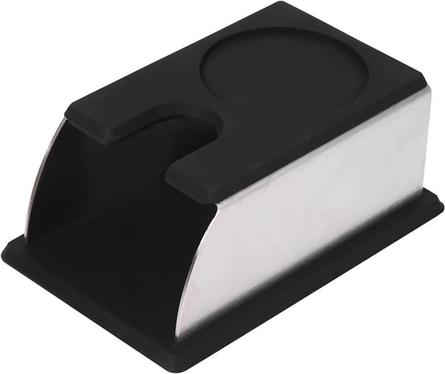 Koffie Tamper Houder Koffie Accessoire Espresso Bereiding Stabiele Druk 15 x 10 x 7 cm Zwart