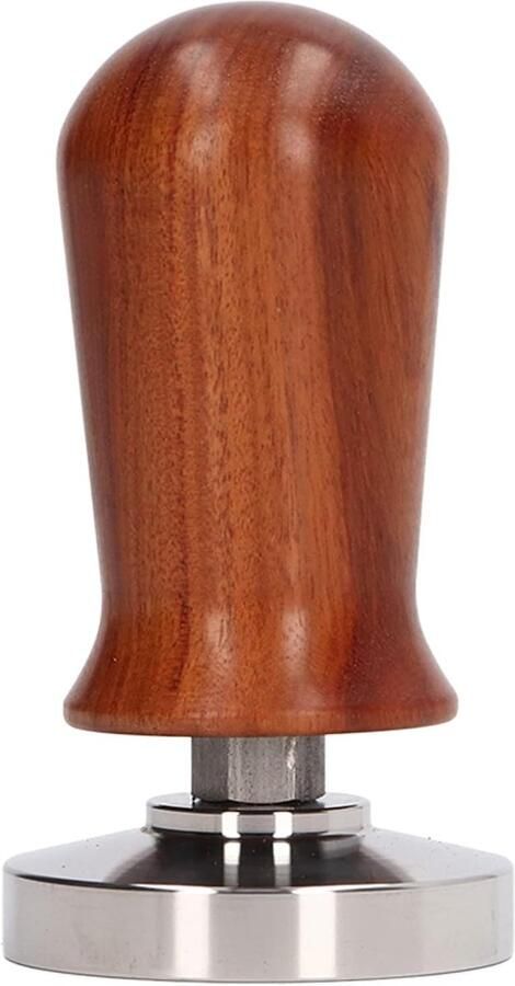Koffie Tamper Koffie Distributor Espresso Bereiden Ergonomisch Houten Handvat 51MM Niet gespecificeerd