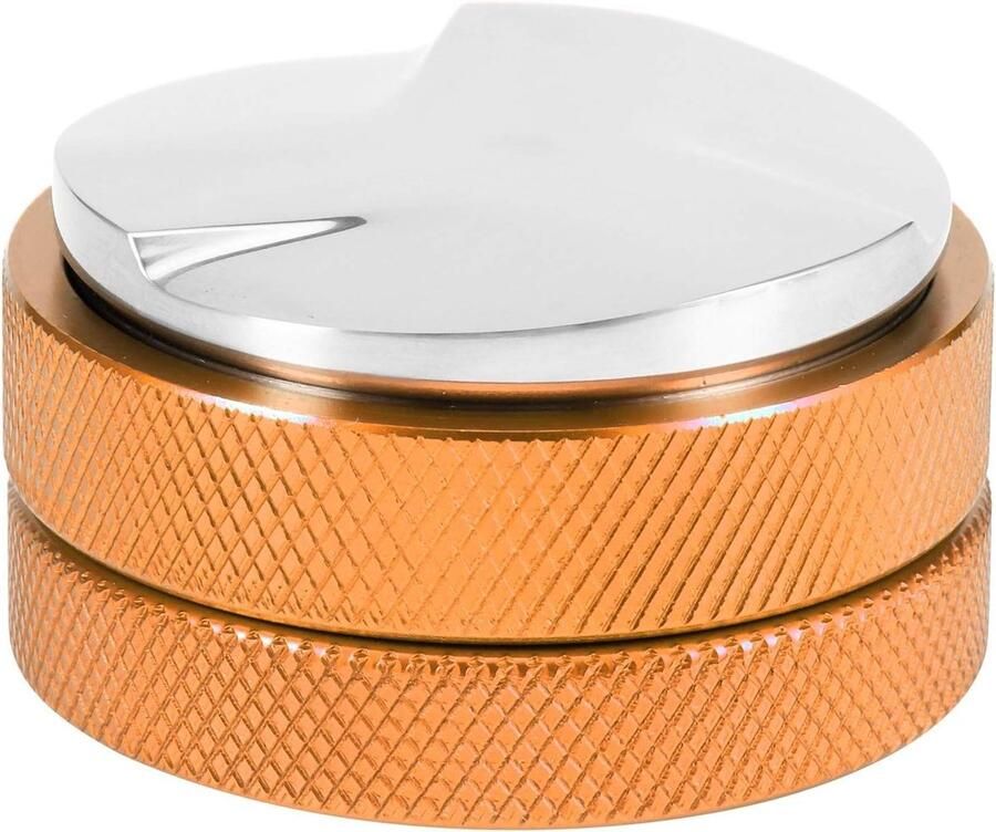 Koffie Tamper Koffie Distributor Espresso Bereiden Verstelbare Diepte 58mm Roségoud
