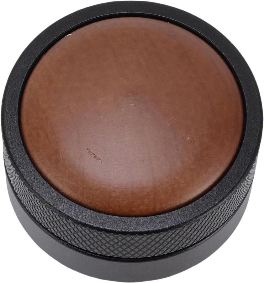 Koffie Tamper Koffie Pers Espresso Bereiden Ergonomisch Walnoothout 51MM Natuurlijk