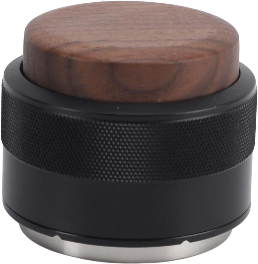 Koffie Tamper Koffieverdeler Espresso Bereiden Verstelbare Diepte 51 mm Zwart