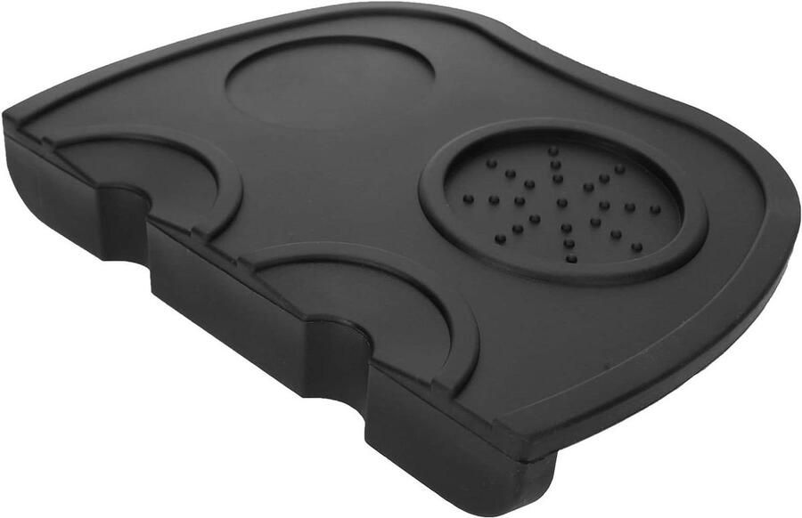 Koffie Tamper Mat Aanstampmat Barista Espresso Bereiden Antislip Ontwerp 21 x 15 cm Zwart