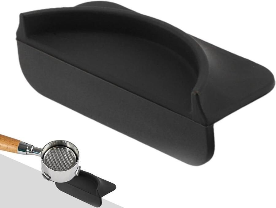 Koffie Tamper Mat Espresso Aanstampen Barista Precisie Antislip Siliconen 80 x 35 x 20 mm Zwart