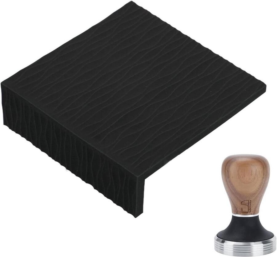 Koffie Tamper Mat Espresso Aanstampen Barista Thuis Food Grade Siliconen 58mm Zwart