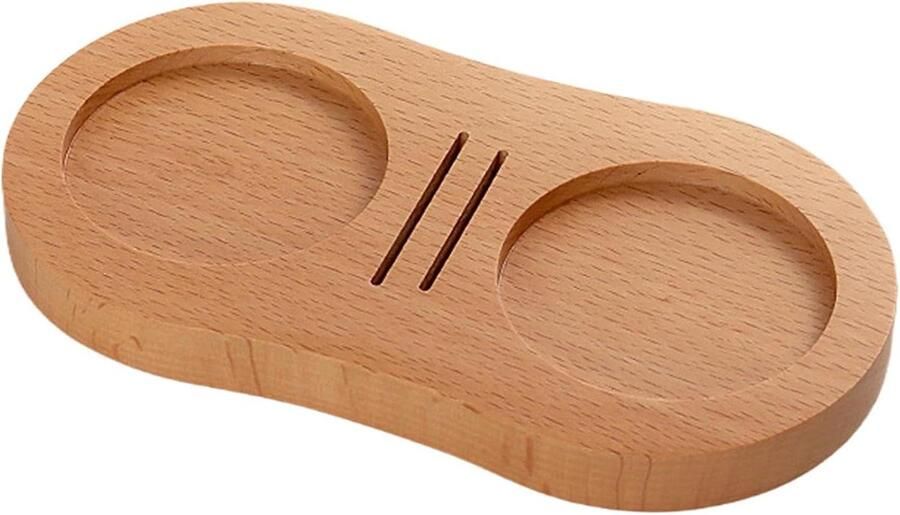 Koffie Tamper Mat Houten Koffiepad Espresso Bereiden Antislip Onderkant 167 x 88 cm Beuken