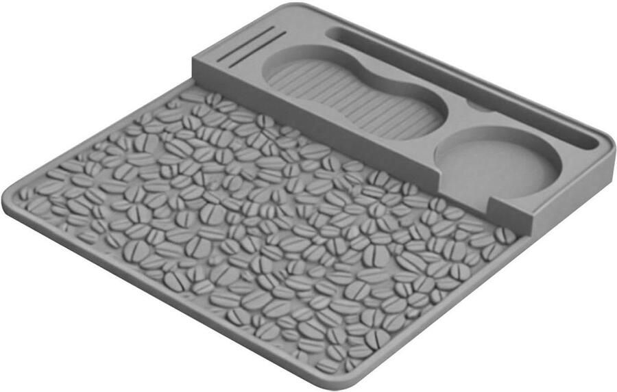 Koffie Tamper Mat Siliconen Barista Mat Espresso Bereiden Hittebestendig Antislip 259 x 229 cm Grijs