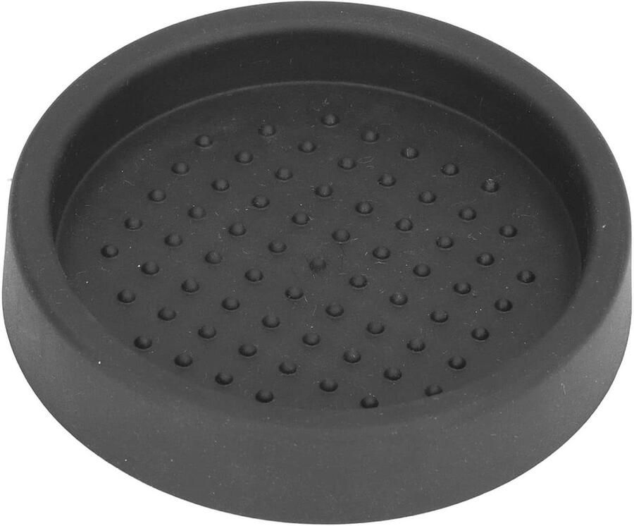 Koffie Tamper Mat Siliconen Pad Espresso Bereiden Hittebestendig Zacht 8 x 8 cm Zwart