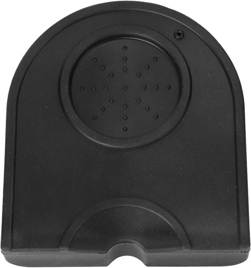 Koffie Tamper Mat Siliconen Pad Koffie Accessoire Espresso Bereiding Antislip Basis 12.5 x 14 cm Zwart