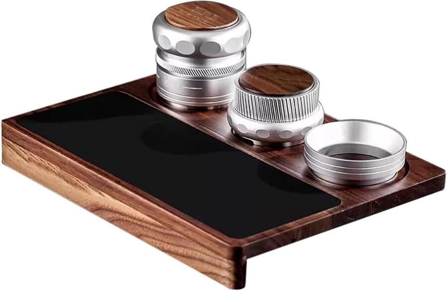 Koffie Tamper Set Espresso Accessoires Koffie Bereiden In hoogte Verstelbaar 58 mm Zwart