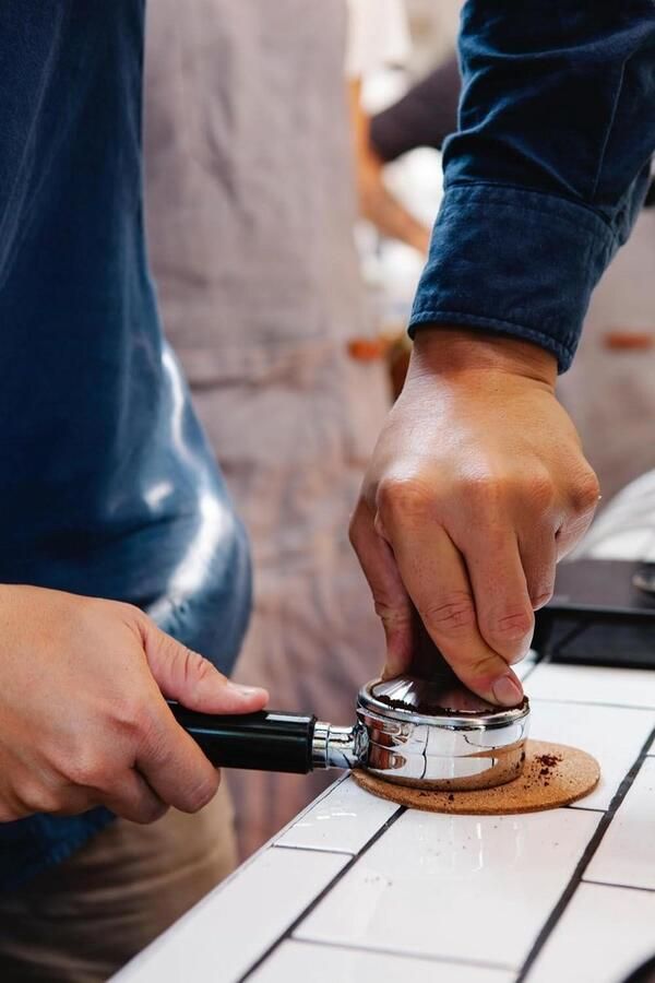 Koffie Tamper Siebträger Stampen Espresso Extractie Italiaans Vakmanschap 58.4 mm Blue Marina