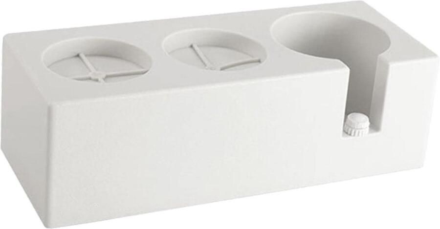 Koffie Tamper Standaard Espresso Houder Barista Werkplek Verstelbare Hoogte 24cm x 9.5cm x 7.5cm Wit