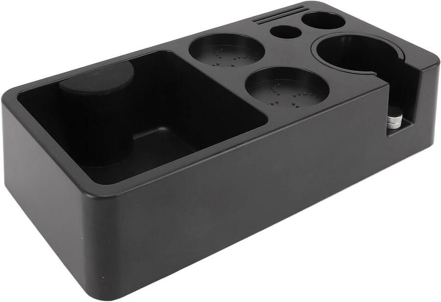 Koffie Tamper Station Barista Organizer Espresso Bereiding 8-in-1 Multifunctioneel 31x15cm Zwart