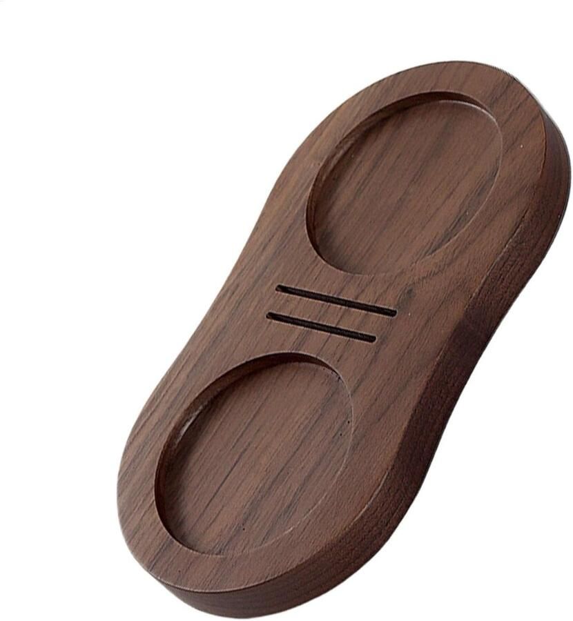 Koffie Tamper Station Espresso Organizer Koffie Maken Dubbele Grid Ontwerp 16.7 x 8.8 x 2 cm