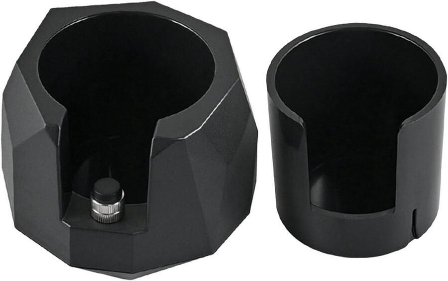 Koffie Tamper Station Portafilter Houder Espresso Bereiding Antislip Basis 11 x 81 cm Zwart