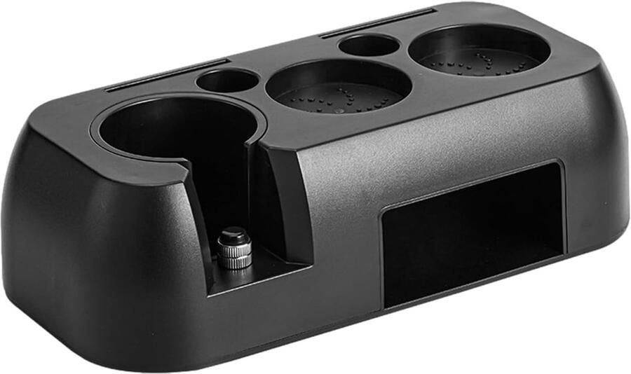 Koffie Tamper Station Tamping Tools Espresso Bereiden Verstelbare Hoogte 51-58 mm Zwart