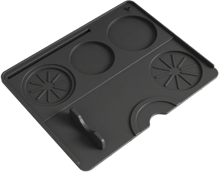 Koffie Tamping Mat Pers Pad Espresso Bereiden Zelfs Druk Technologie 25 x 20 cm Zwart