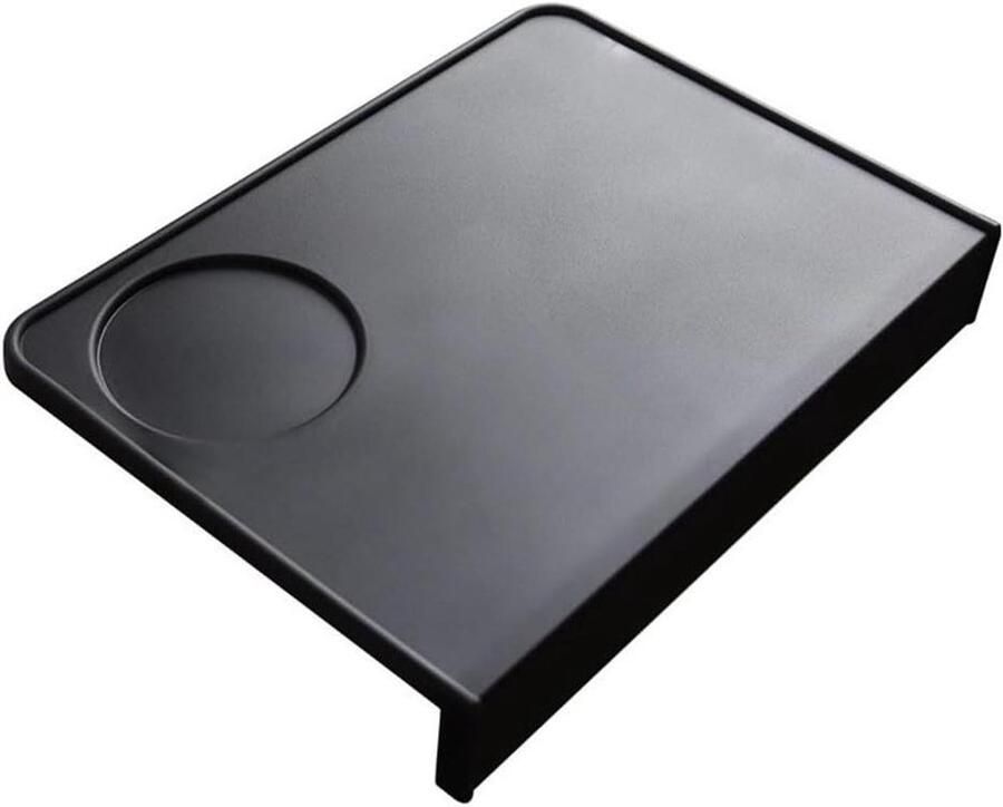 Koffie Tamping Station Espresso Pad Aanrecht Bescherming Antislip Stabiliteit 21 x 15 cm Zwart
