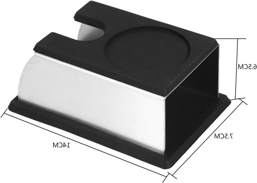 Koffie Temper Stand van RVS met Mat en Handmatige Koffie Pestle Accessoires voor Perfecte Espresso Bereiding