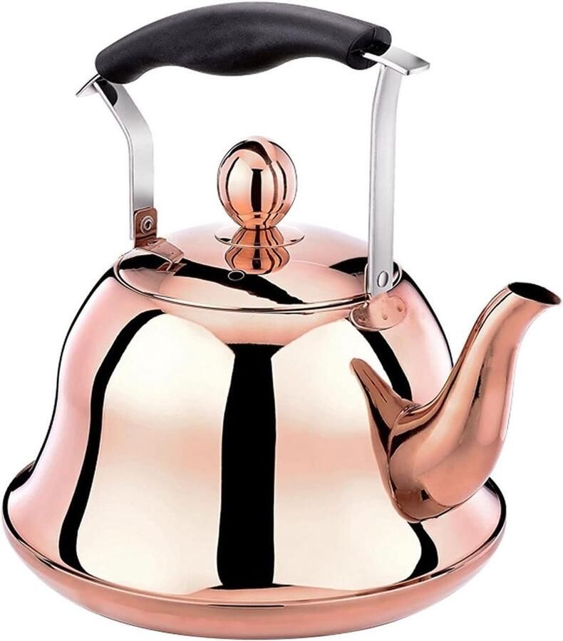 Koffie Thee Ketel Waterkoker Fornuis Koffie en Thee Zetten Zwanenhals Ontwerp 2L Messing