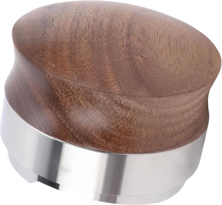 Koffie Verdeler Koffie Tamper Espresso Bereiding Verstelbaar Ontwerp 58 Mm Natuurlijk Hout